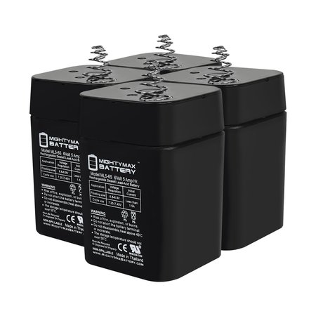 6V 5AH SLA Replacement Battery Compatible with Moultrie Pro Hunter Feeder Kit - 4PK -  MIGHTY MAX BATTERY, MAX3986170